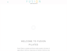 Tablet Screenshot of fusionpilateslaguna.com